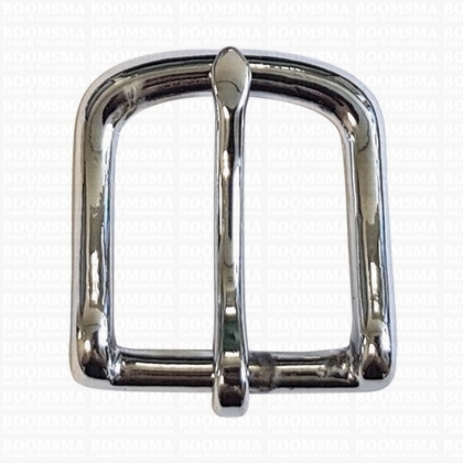 Solid brass (and SB- chrome plated) buckles chrome plated (silver) 32 mm - pict. 1