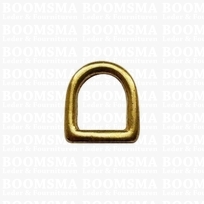 Solid dees solid brass 12 mm × Ø 2,5 mm (ea)