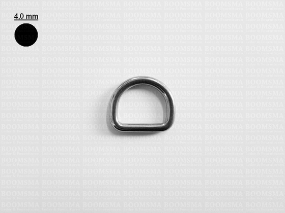 Solid dees Stainless steel 20 mm × Ø 4 mm, temp. out of stock (ea) - pict. 1