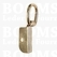 Souffléclamps with rivet hole gold bagstrap ± 10 à 15 mm, small (ea) - pict. 1