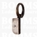 Souffléclamps with rivet hole antique brass plated bagstrap ± 19 mm, big (ea) - pict. 1