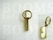 Souffléclamps with rivet hole gold bagstrap ± 19 mm, big - pict. 2