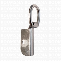 Souffléclamps with rivet hole silver bagstrap ± 10 à 15 mm, small (ea)