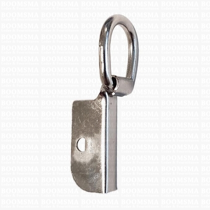 Souffléclamps with rivet hole silver bagstrap ± 10 à 15 mm, small (ea) - pict. 1