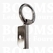 Souffléclamps with rivet hole silver bagstrap ± 19 mm, big (ea) - pict. 1