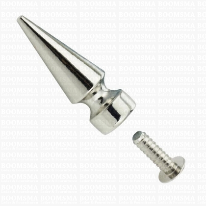 Spike rivetback silver 30 mm, rivet (per 10) - pict. 1