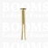 Splitpin  length 20 mm head Ø 6 mm thickness 3 mm colour: gold (per 10) - pict. 2