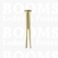 Splitpin  length 20 mm head Ø 6 mm thickness 3 mm colour: gold (per 10) - pict. 2