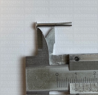 Splitpin with washer length 20 mm head Ø 3,5 mmthickness 2 mm  colour: nickel (per 10) - pict. 3
