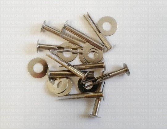 Splitpin with washer length 20 mm head Ø 5 mm thickness 2,5 mm colour: nickel (per 10) - pict. 2