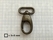 Spring snaps deluxe oval small (medium) antique brass plated 20 mm (44 mm total length) (ea) - pict. 2