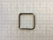 Square ring (open) silver coloured 20 × 20 mm, wire Ø 4 mm (per 10 ) - pict. 2