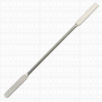 Stainless steel edge paddle length 20,4 cm, width of the paddle 0,9 cm