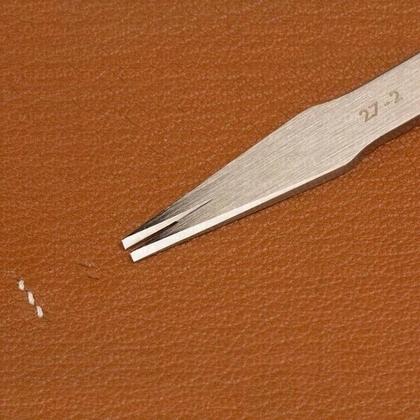 Stainless steel pricking iron Craftplus 2 - prong 2,7 mm (7/64") - pict. 1
