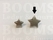 Star rivet  antique/matt silver  Ø 17 mm (per 10 st.) - pict. 1