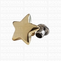 Star rivet  gold Ø 12 mm (per 10 pcs.)