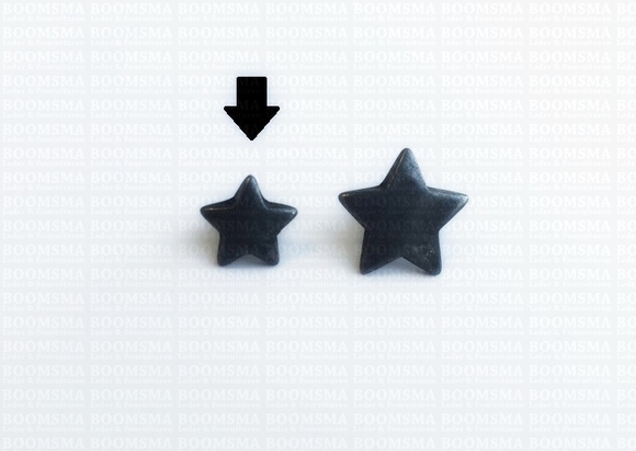 Star rivet  nearly black Ø 12 mm (per 10 st.) - pict. 2