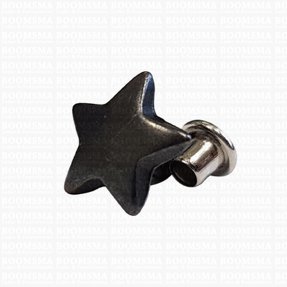 Star rivet  nearly black Ø 12 mm (per 10 st.) - pict. 1
