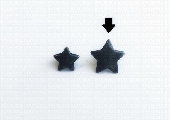 Star rivet  nearly black Ø 17 mm (per 10 st.) - pict. 1