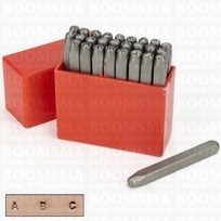 Steel alphabet set alphabetset 3 mm (per set)