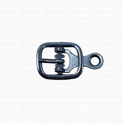 Centre bar buckle with plate small - 10 mm Steel blue 10 mm - pict. 1