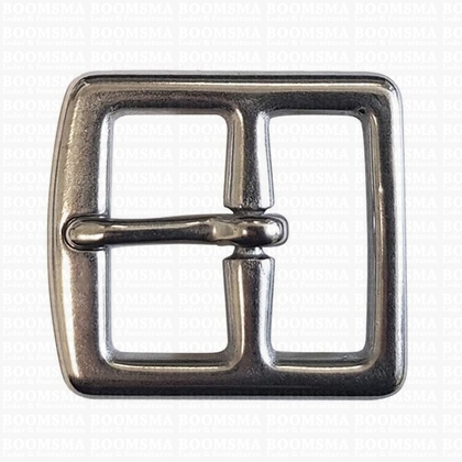Stirrup belt strap buckle Stainless steel silver 32 mm (ea) - pict. 1