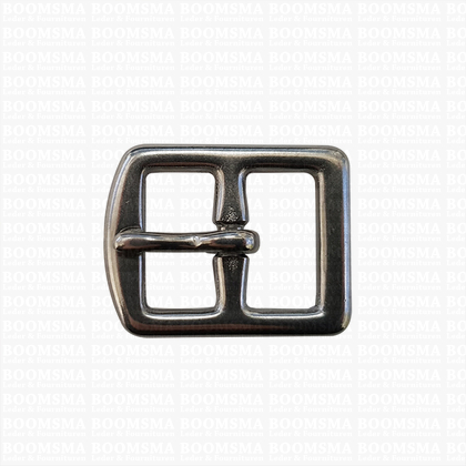 Stirrup belt strap buckle Stainless steel silver 20 mm (ea) - pict. 1