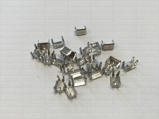 Stops for zipper lower side silver Onderstop kram (25 stuks) - pict. 3