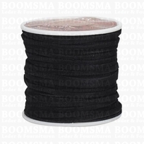 Suedine lace black Width 3 mm, 22,8 meters