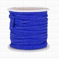 Suedine lace Royal blue Width 3 mm, 22.8 meters