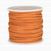 Suedine lace orange Width 3 mm, 22.8 meters