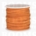 Suedine lace orange Width 3 mm, 22.8 meters - pict. 1