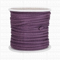 Suedine lace purple Width 3 mm, 22.8 meters