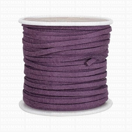 Suedine lace purple Width 3 mm, 22.8 meters - pict. 1