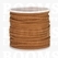 Suedine lace Rust Brown Width 3 mm, 22.8 meters - pict. 1