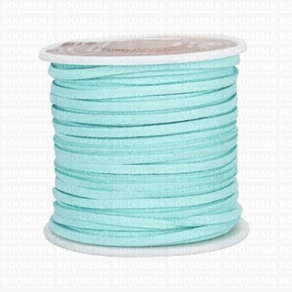 Suedine lace Turquoise Width 3 mm, 22.8 meters - pict. 1