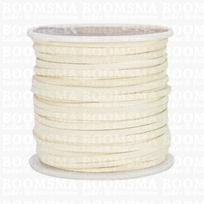 Suedine lace cream  Width 3 mm, 22.8 meters