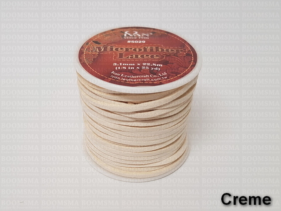 Suedine lace cream  Width 3 mm, 22.8 meters - pict. 2