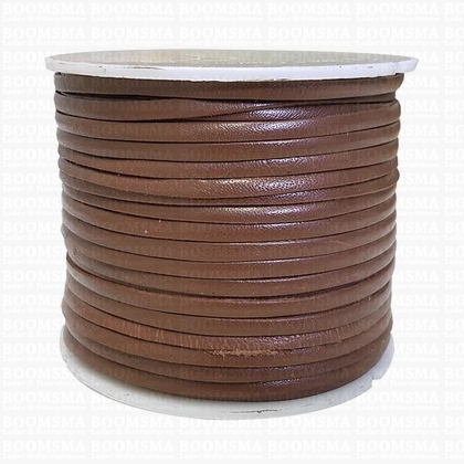 Superiour lace (calf leather) brown width 3 mm (1/"8  inch), 45 metres (50 yards)  - pict. 1