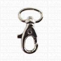 Swivel snap oval small 16 mm belt silver belt 16 mm, length 38 mm (ea)