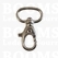 Swivel snap oval small 20 mm belt silver belt 20 mm, length 38 mm (ea) - pict. 1