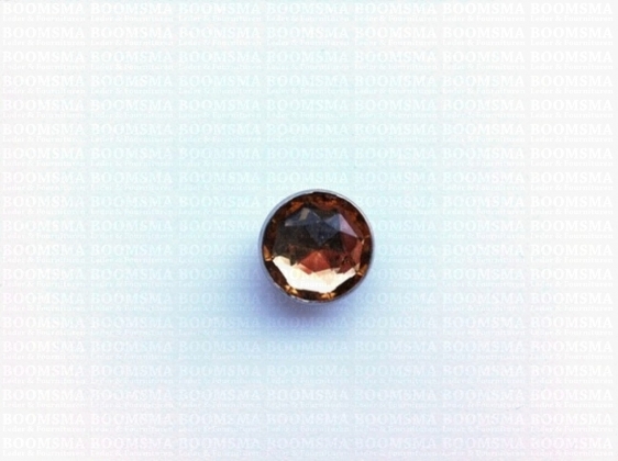 Synthetic crystal rivets large 16 mm round citrine (ea) - pict. 2