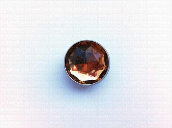 Synthetic crystal rivets large 20 mm round citrine (ea) - pict. 2