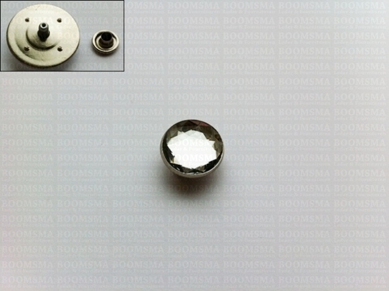 Synthetic crystal rivets large 20 mm round clear (ea) - pict. 2