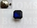 Synthetic crystal rivets large 24 mm square blue (ea) - pict. 2