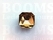 Synthetic crystal rivets large 24 mm square citrine (ea) - pict. 2