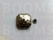 Synthetic crystal rivets large 24 mm square citrine (ea) - pict. 3