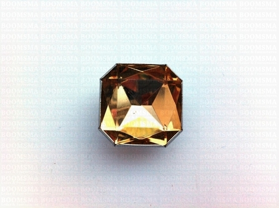 Synthetic crystal rivets large 24 mm square citrine (ea) - pict. 2