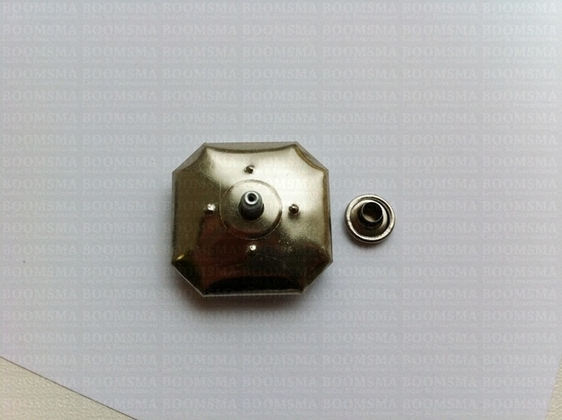Synthetic crystal rivets large 24 mm square citrine (ea) - pict. 3
