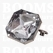Synthetic crystal rivets large 24 mm square clear (ea) - pict. 1